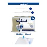 MEDCARE Yatak Koruyucu Örtü 60x90 - Underpad - Kedi Köpek Çiş Eğitim Pedi 50'li (50x1pk)