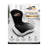 MedCat 5D Tasarım Visco Bel Ve Oturma Minderi , Araba Minderi , Ofis Koltuk Minderi , Sandalye Minderi - Visko Bel Minderi