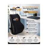 MedCat Visco Bel Yastığı Sırt Minderi Ortopedik Bel Minderi Ortopedik Sırt Yastığı %100 Visko Destek Minder