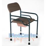 Medcenter Deri Döşemeli Katlanabilir Klozet Yükseltici Banyo Tuvalet Sandalyesi - 110 cm - Siyah