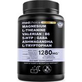 Medchoice Medchoıce Magnezium, L-Theanıne, Valerian Root, B6, 5-Htp, Ga.ba, Asvaganda, L-Tryptophan, 90 Capsul Non-Habit Forming Balanced Blend. - Aromasız