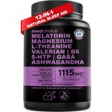 Medchoice (Ösg Özel Sporcu Gıdaları) Magnesium Glycinate+L Theanine+Valerian Root+5-Htp+ 90 Capsul.orj Usa.50. - Aromasız