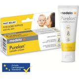 Medela Purelan 37 Gram Lanolin Göğüs Ucu Kremi - Ağrıyan Göğüs Ucu ve Kuru Ciltler Için Hızlı Rahatlık - Şeffaf