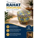 Medet Home Diday Fill Puf F Puf Koltuk Puff Dekoratif Şık Fonksiyonel Tabure Moderndesenli Silindir Dijital Baskılı Renkli Bench Dekoratif Bohem Doğal Gürgen Ayaklı Çok Amaçlı Bahçe Ev Balkon - 40 x 40 x 40