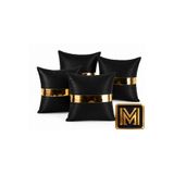MEDET HOME kırlent 2 dekoratif 4lü set takımı modern lüks salon koltuk kanepe yastık gümüş siyah gizli fermuarlı trend özel