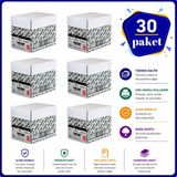 MEDEVRELF Copier Bond A4 Fotokopi Kağıdı 80 gr 6 Koli Parlak Beyaz Çift Taraflı Baskıya Uygun
