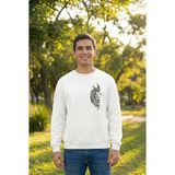 Medi Giyim Sevgililer Günü Baskılı Oversize Bisiklet Yaka Sweatshirt - Beyaz