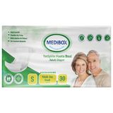 Medibox Yetişkin Bel Bantlı Hasta Bezi Küçük Boy Small 30 Adet Erkek Kadın 1 Paket
