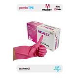 Medicalx Medilex Pembe Pudrasız Tpe (TERMO PLASTİK ELASTOMER) Eldiven (MEDİUM) 100'lü Paket
