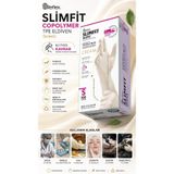 Medicalx Slim Fit Copolymer Pudrasız Tpe Eldiven Çok Amaçlı Yeni Nesil Teknoloji 100'lü Paket KREM