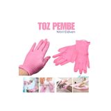 Medicalx Toz Pembe Nitril Muayene Eldiveni Pudrasız 100’lü Paket - Xsmall