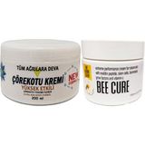 Medigeni Çörek Otu Kremi Xl Box Büyük Boy White Box 200 ml + Bee Cure Krem 150 ml / Diz Dirsek Iskelet Sırt Bel Kas Agrilarina Masaj Seti - 1Paket