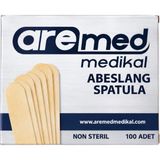 Medikal Abeslang Spatula 100 Adet – Pürüzsüz Ahşap Dil Basacağı (Muayene & Ağda Spatulası) - kutu
