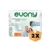 Medikal Mert Evony Premium Esnek Belbantlı Yetişkin Hasta Bezi Large 30'Lu 2 Adet
