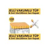 Medikalcim 100 Adet Kan Alma Tüpü, Vakumlu Jelli, Sarı Kapak 8.5ml 16x100mm, Bd Vacutainer SST 2 Advance Plus