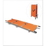Medikalcim 2'ye Katlanır Hasta Taşıma Sedyesi Pole Sedye Polye Sedye Katlanabilir - Siyah - 100 cm