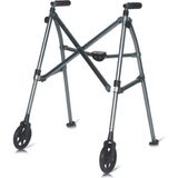 Medikalcim Comfort Plus KY918L Tekerlekli Walker Yürüteç - Siyah - 100 cm