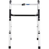 Medikalcim Kademeli Alüminyum Wolker Hasta Yürüteci Walker - Siyah - 100 cm