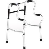 Medikalcim KY962L Kademeli Alüminyum Walker Ithal - Siyah - 100 cm