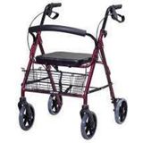 Medikalcim Tm-H 8026 Arkalıklı Tekerlekli Yürüteç Walker - Siyah - 100 cm
