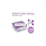 Medikaltec 100 Adet Kan Alma Tüpü, Mor Kapak, K2e K2edta 10ml 18mg 16x100mm, Bd Vacutainer