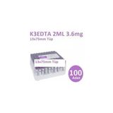 Medikaltec 100 Adet Kan Alma Tüpü, Mor Kapak, K3e K3edta 2ml 3.6mg 13x75mm, Bd Vacutainer