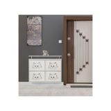 Medikaltec 2+2 Metal Ayakkabılık (Beyaz-Kedi) | Modern Tasarım Ve Geniş İç Hacim