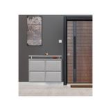 Medikaltec 2+2 Metal Ayakkabılık (Gri) | Kolay Kurulum, Dayanıklı Yapı