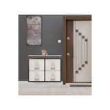Medikaltec 2+2 Metal Ayakkabılık (Kahve-Krem-Gemi) | Dar Alanlar İçin Akıllı Çözüm
