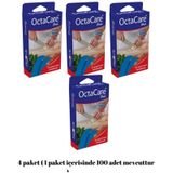 Medikaltec 4 Paket Mavi Yara Bandı Su Geçirmez Dedektör Duyarlı