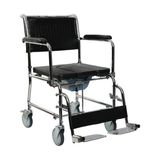 Medikaltec G125A Katlanır Klozetli Banyo Sandalyesi - 100 cm - Siyah