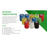 Medikaltec Kendinden Yapışkanlı Bandaj Koban Bandaj 5 Cm X 4,5 M Siyah Renk 1 Adet