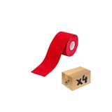Medikaltec Kinesio Sport Tape – Sporcu Ağrı Bandı 5m x 5cm Kırmızı 4 Adet