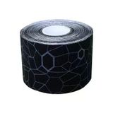 Medikaltec Sporcu Bandı Ağrı Bandı 5Cm X - Medikaltec Sporcu Bandı Ağrı Bandı 5Cm X 5Mt Siyah Zeminde Gri Çizgilikinesiology Tape
