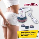 Medilix Selülit Masaj Aleti 4 Başlıklı Beyaz