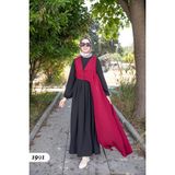 Medine Ipek Elbise 1991 - Kırmızı - 46