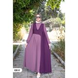 Medine Ipek Elbise 1991 - Mor - 40