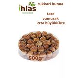 Medine Yaş Hurma 500G Sukkeri Doğal Yumuşak Tabak Hurması Ramazan İftar