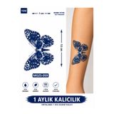 medink tattoo 1 Ay Kalıcı 24 Saat Sonra Kararan Kelebek Dövme Geçici Tattoo Yapıştırma Etiket
