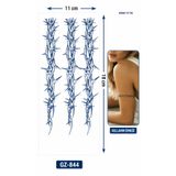 medink tattoo 1 Ay Kalıcı Sonradan Kararan 11X 18 cm 3 adet Dikenli tel model geçici dövme tattoo sticker