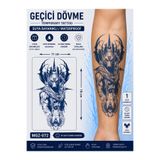 medink tattoo 1 Ay Kalıcı Sonradan Kararan 11X 18 cm Anibus model geçici dövme tattoo sticker