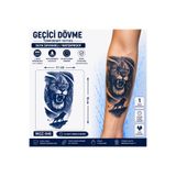 medink tattoo 1 Ay Kalıcı Sonradan Kararan 11X 18 cm Aslan model geçici dövme tattoo sticker