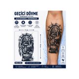 medink tattoo 1 Ay Kalıcı Sonradan Kararan 11X 18 cm Gangstar model geçici dövme tattoo sticker