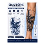 medink tattoo 1 Ay Kalıcı Sonradan Kararan 11X 18 cm Melekler savaşı model geçici dövme tattoo sticker