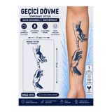 medink tattoo 1 Ay Kalıcı Sonradan Kararan 11X 18 cm Memento mori model geçici dövme tattoo sticker