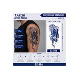 medink tattoo 1 Ay Kalıcı Sonradan Kararan 11X 18 cm Yılan model geçici dövme tattoo sticker