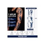 medink tattoo 1 Ay Kalıcı Sonradan Kararan Japon Kılıç Yazı Tam Kol geçici dövme tattoo sticker