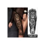medink tattoo 2 Hafta kalıcı Aslan aile temalı Tam Kol Kaplama Geçici Dövme Sticker Tattoo