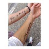 medink tattoo 2 Hafta kalıcı Geçici Atatürk İmza Dövme Tattoo Siyah Özel Tasarım Geçici Dövme Sticker Tattoo