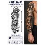 medink tattoo 2 Hafta kalıcı Gerçekci Geçici Medusa Poseidon Deniz Tanrısı Kol Kaplama Tattoo Dövme Modelleri